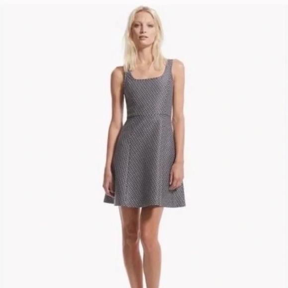 THEORY Trekana Circuit Jacquard Fit & Flare Dress - Picture 1 of 9